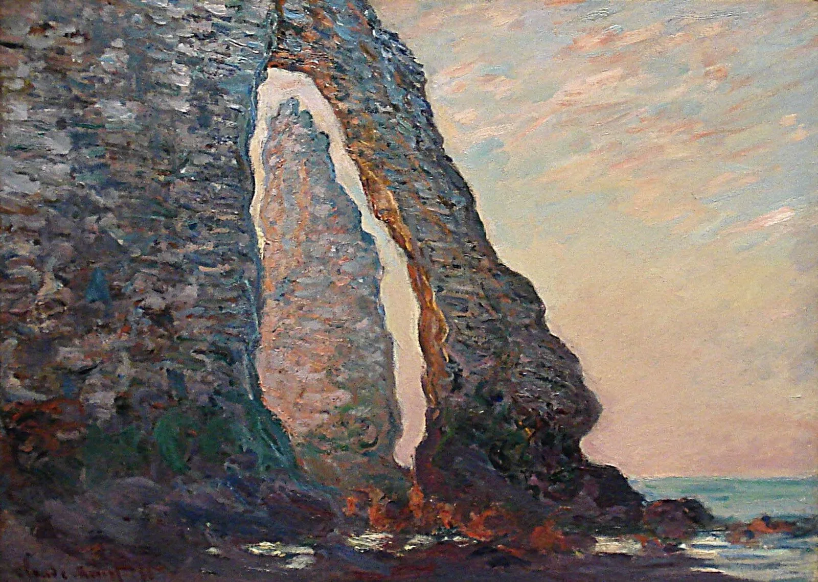The Rock Needle Seen through the Porte d'Aval