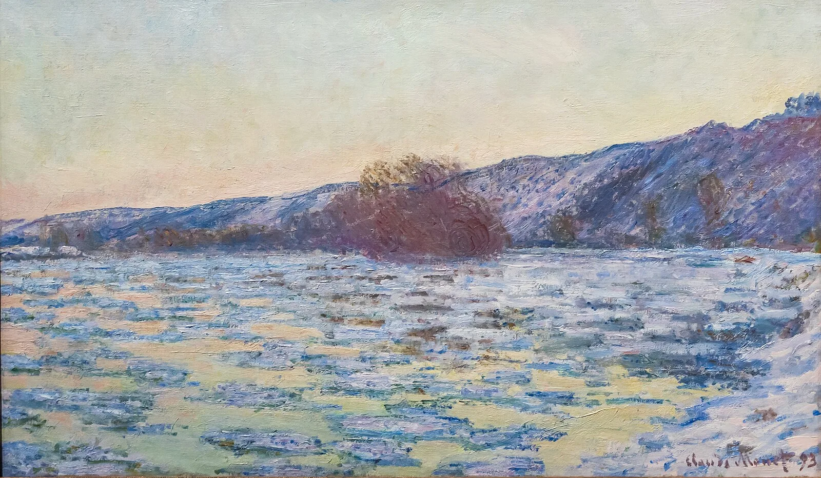 Ice floes, Evening Effect