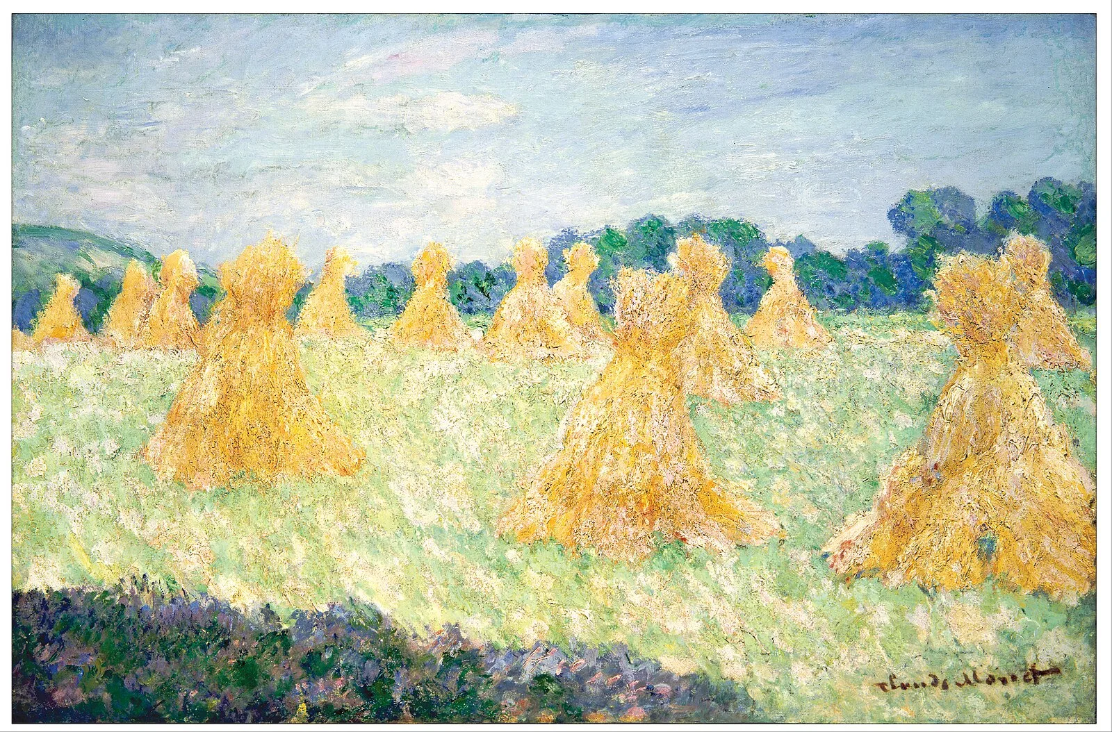 The Small Haystacks of Giverny, Sun Effect