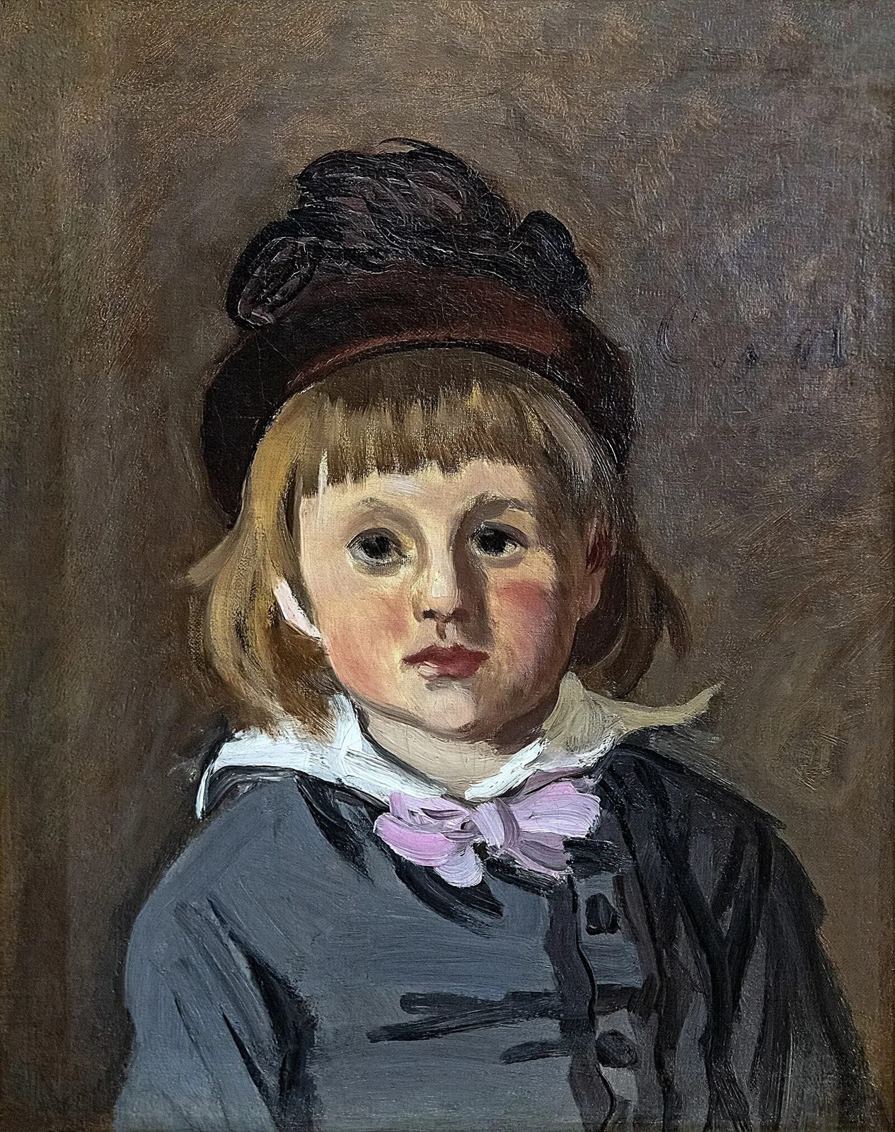 Portrait of Jean Monet Wearing a Hat with a Pompom