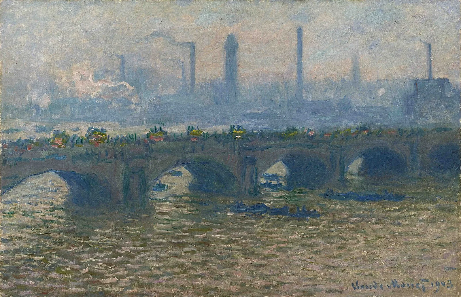 Waterloo Bridge, Misty Morning
