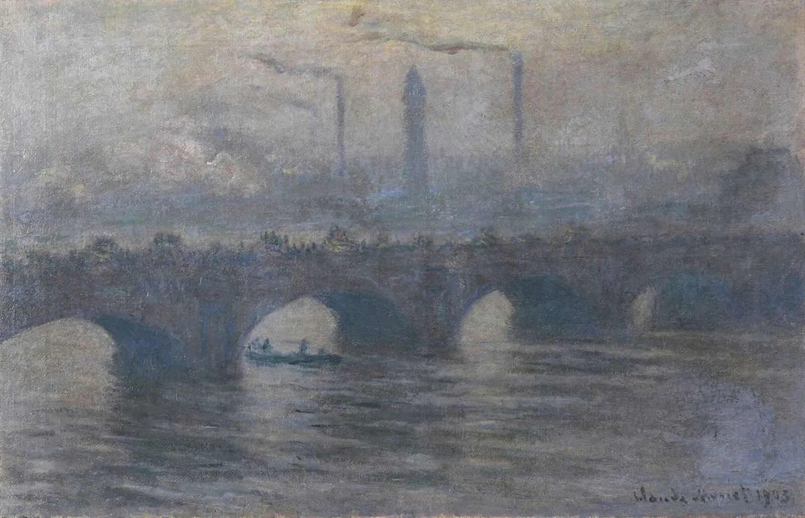 Waterloo Bridge, Misty Weather