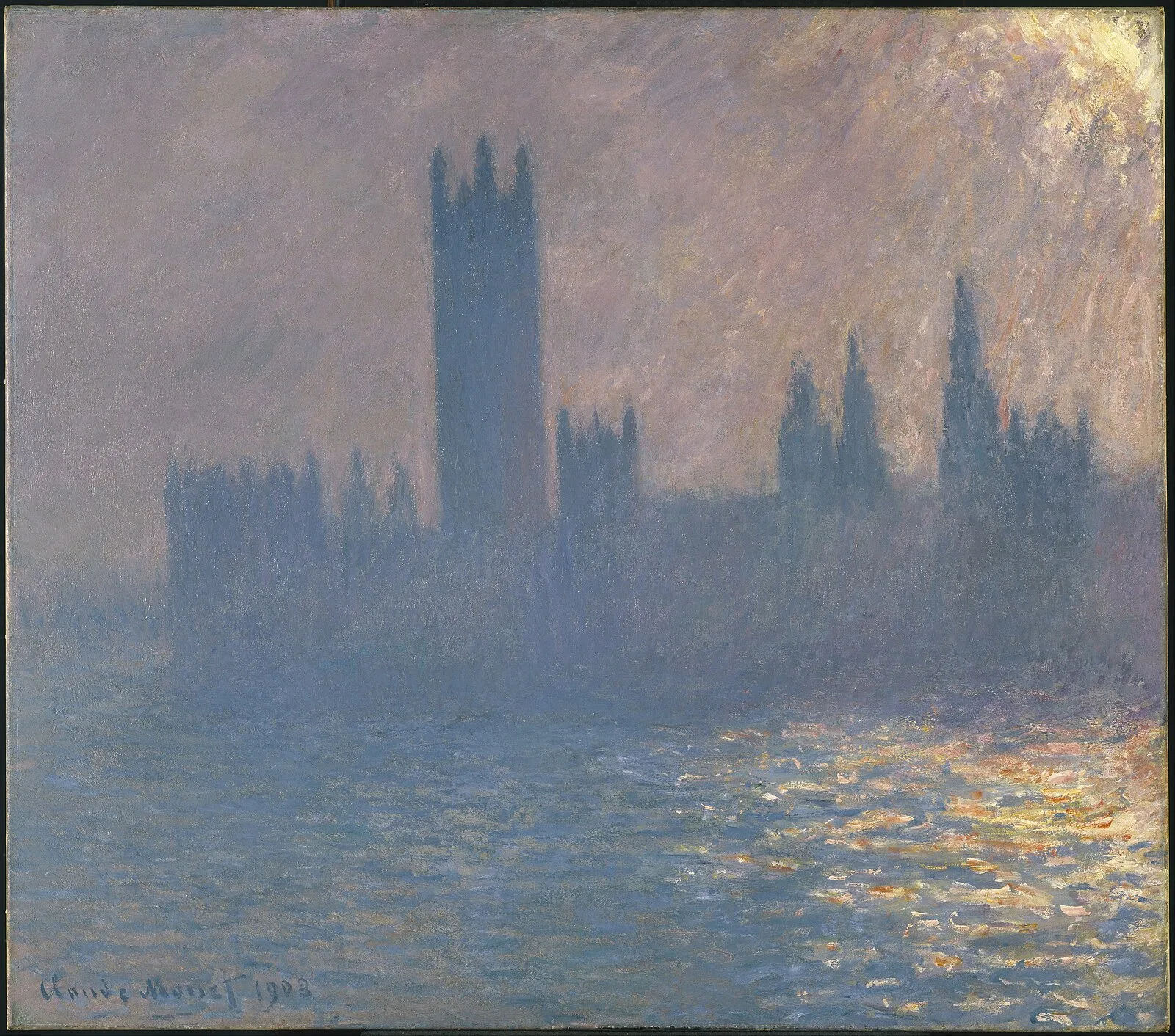 Houses of Parliament, Sunlight Effect