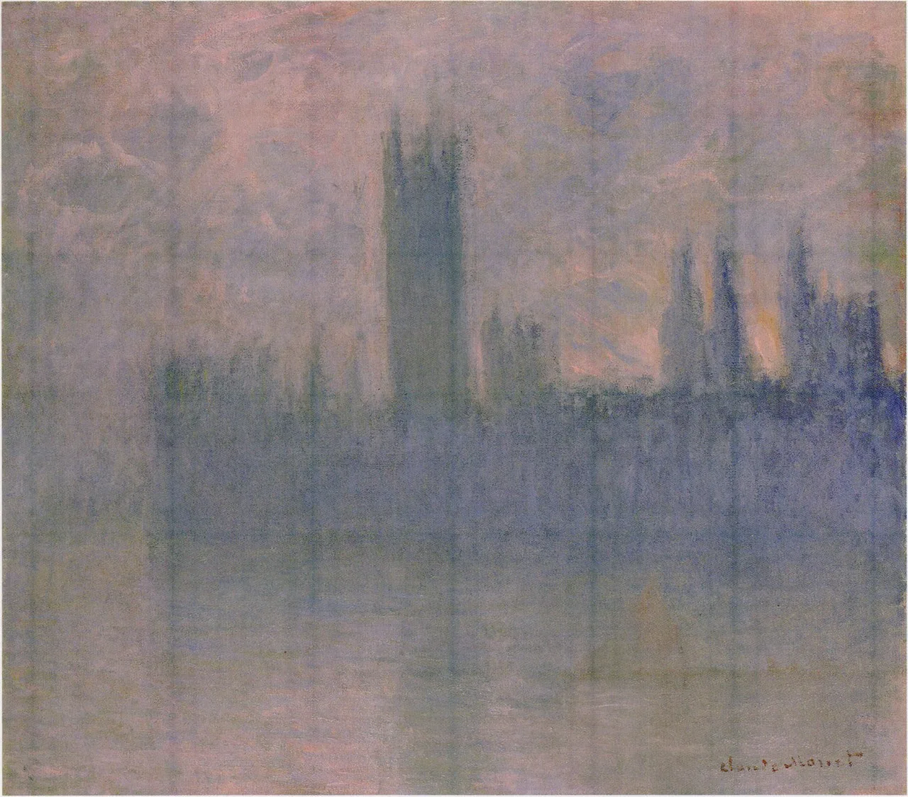 Houses of Parliament, London, Symphony in Rose