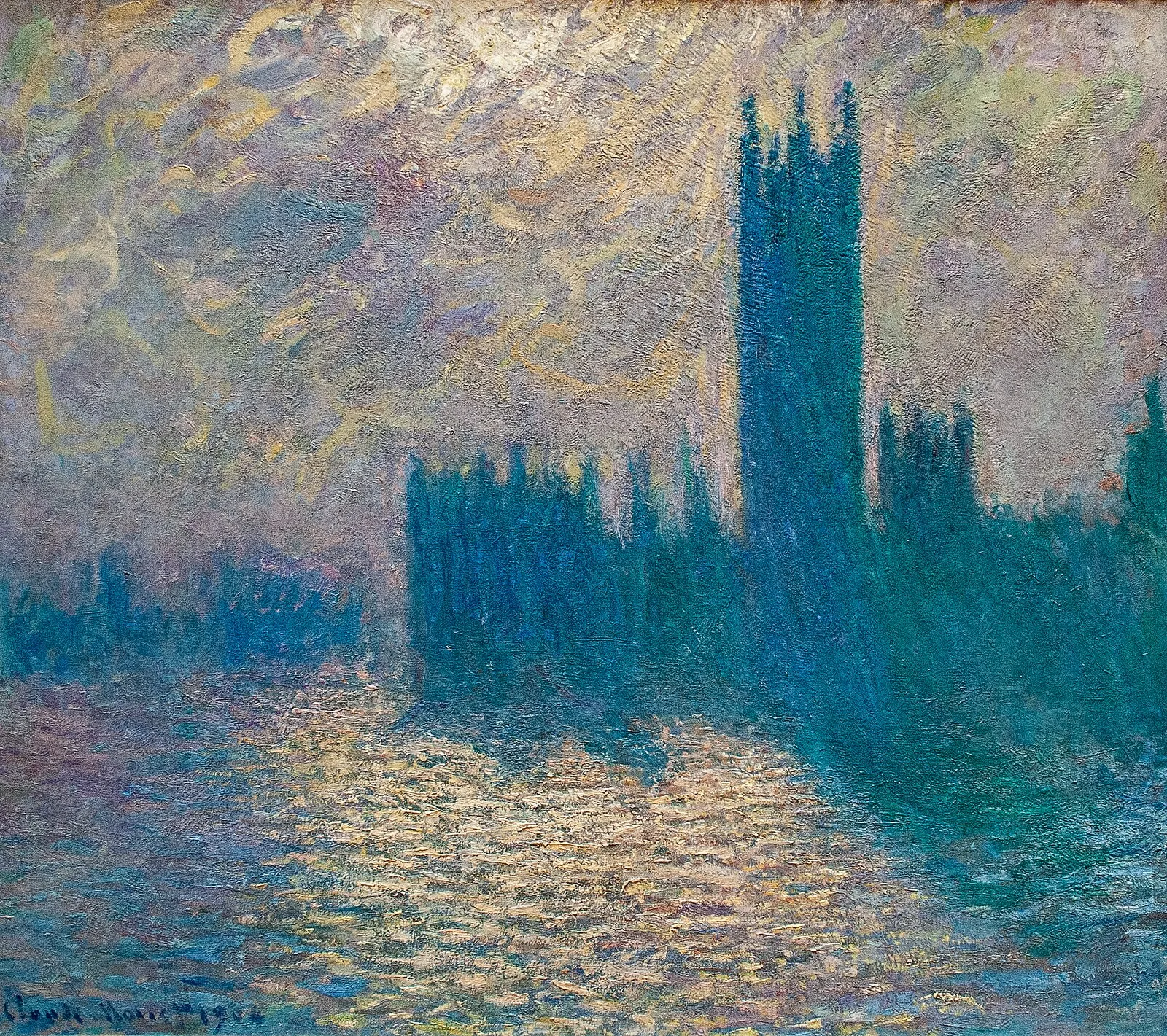 Houses of Parliament, Stormy Sky