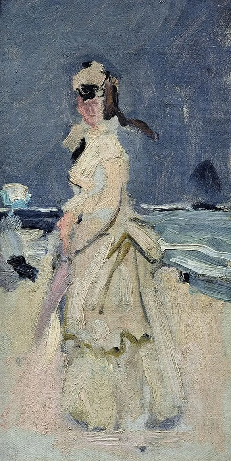 Camille on the Beach at Trouville