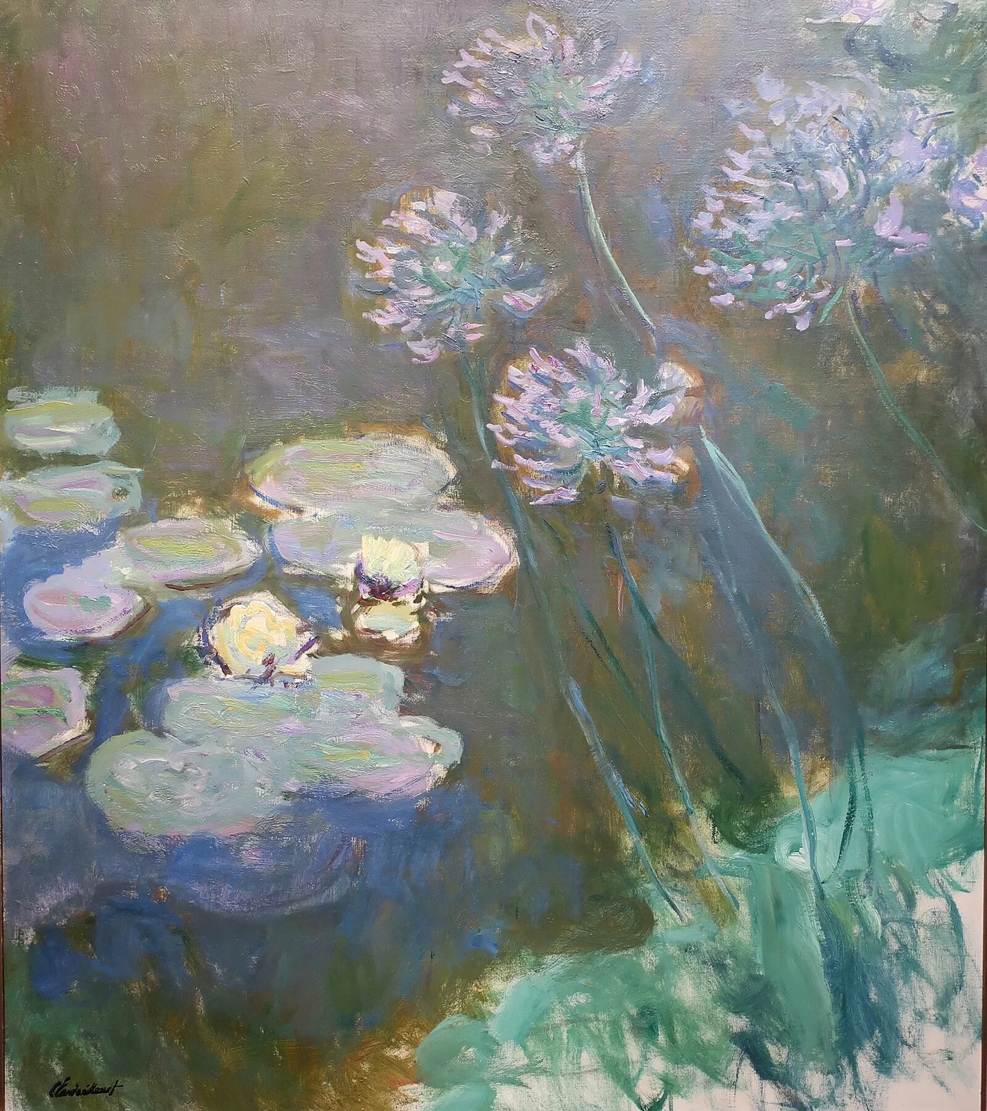 Water-Lilies and Agapanthus