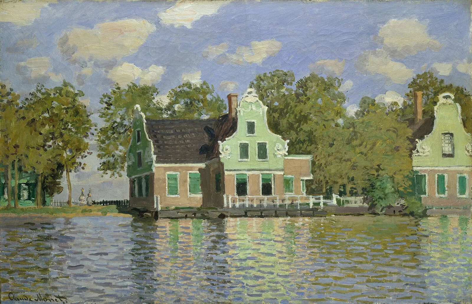Houses on the Zaan River at Zaandam