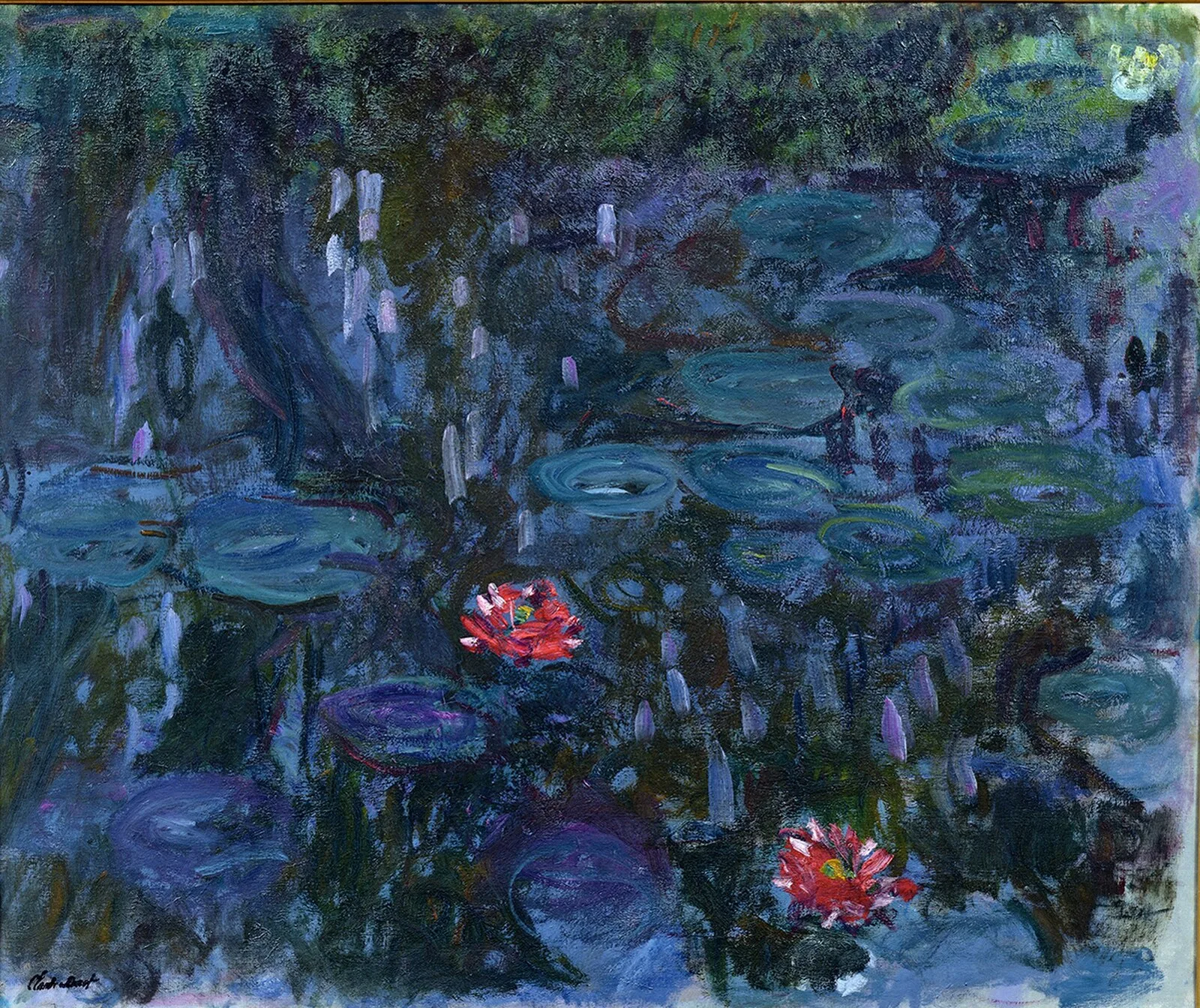 Water-Lilies, Reflection of a Weeping Willow