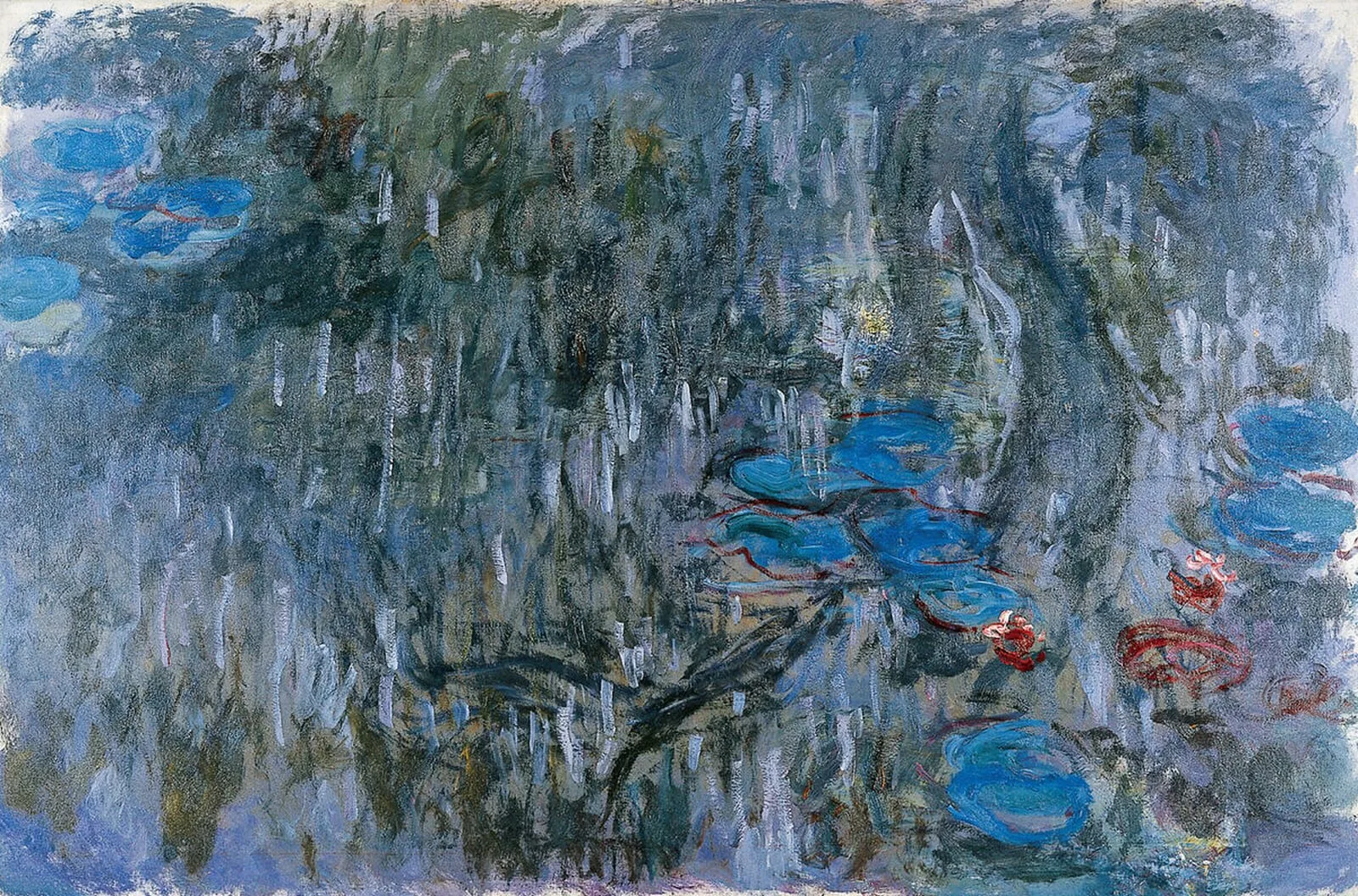 Water-Lilies, Reflection of a Weeping Willow
