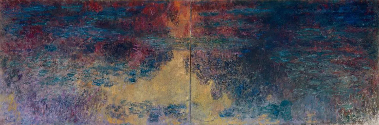 Water-Lily Pond, Evening (right panel)