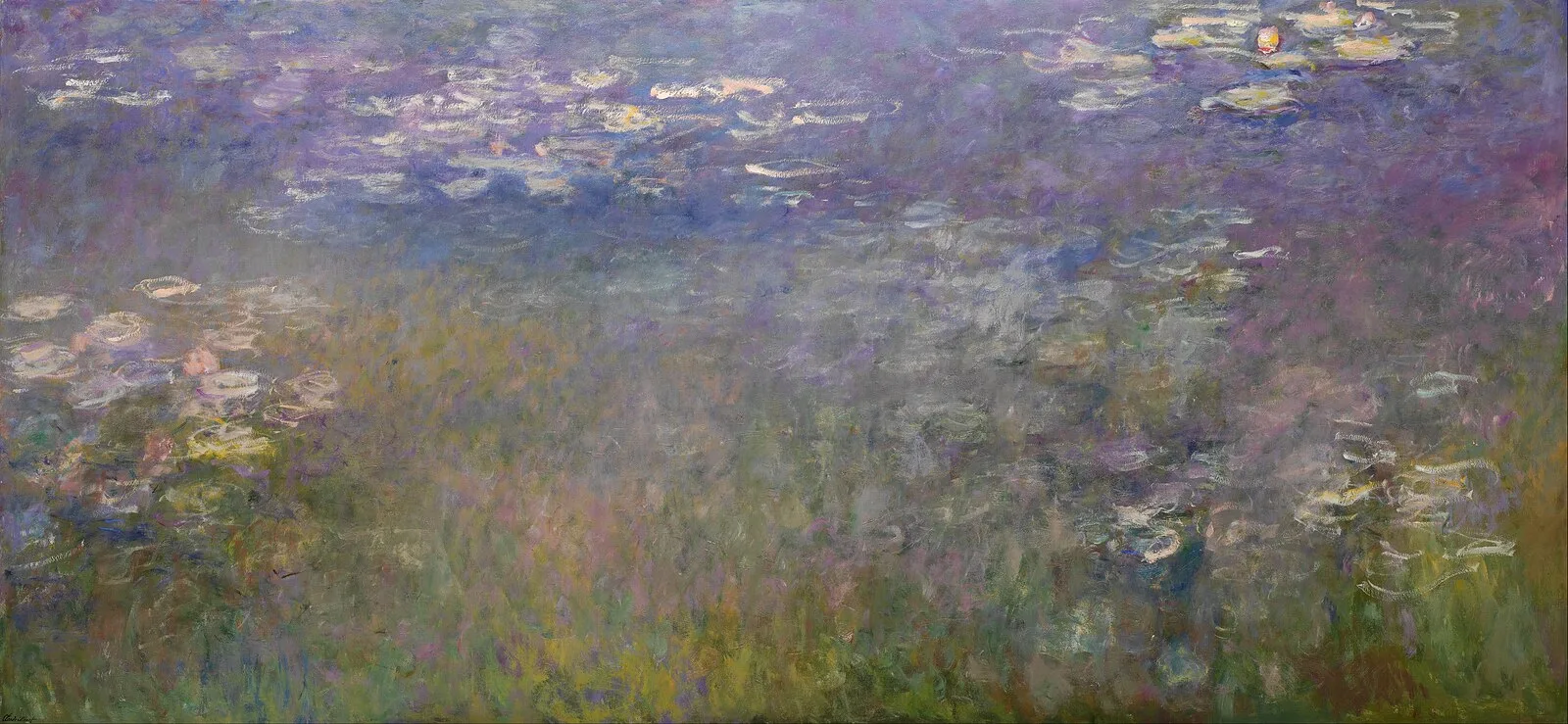 Water Lilies, Agapanthus (right panel)