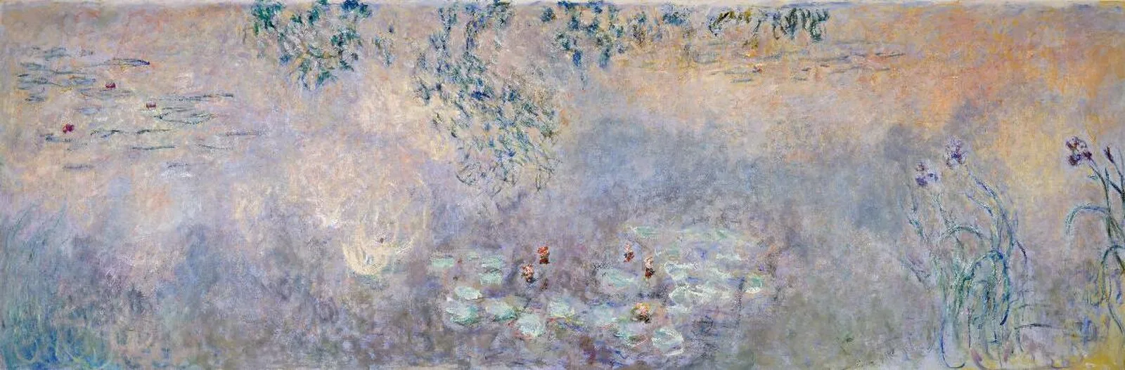 Water-Lily Pond with Irises