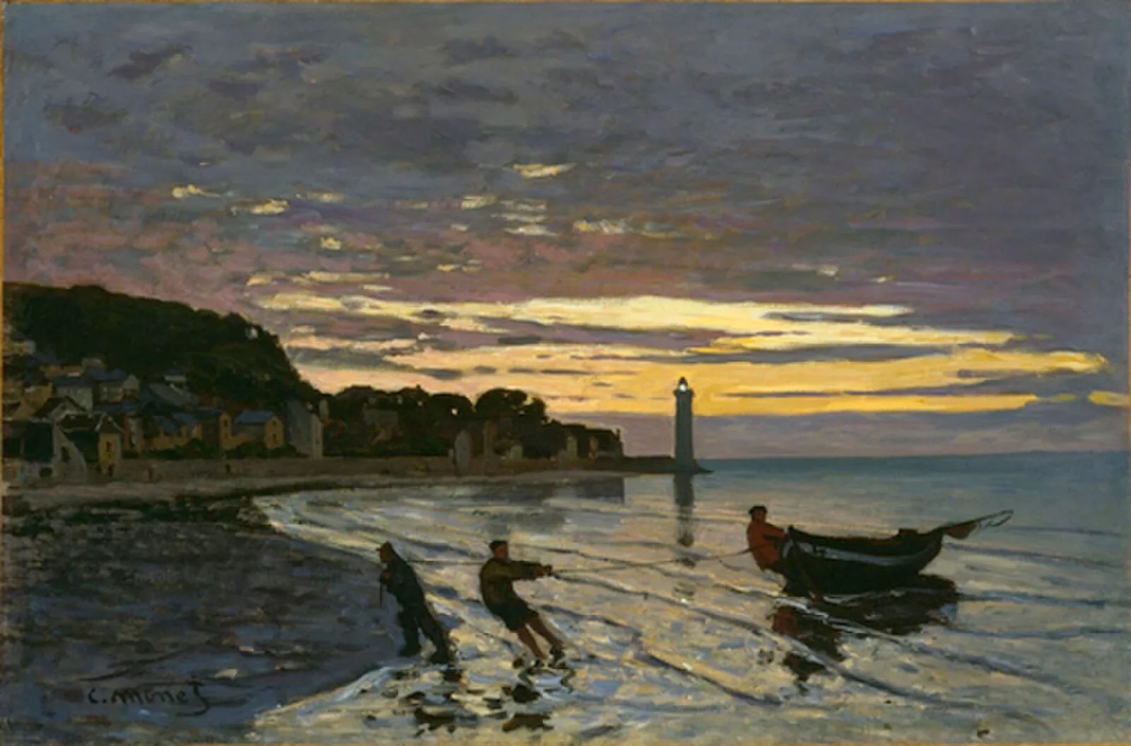 Hauling a Boat Ashore, Honfleur