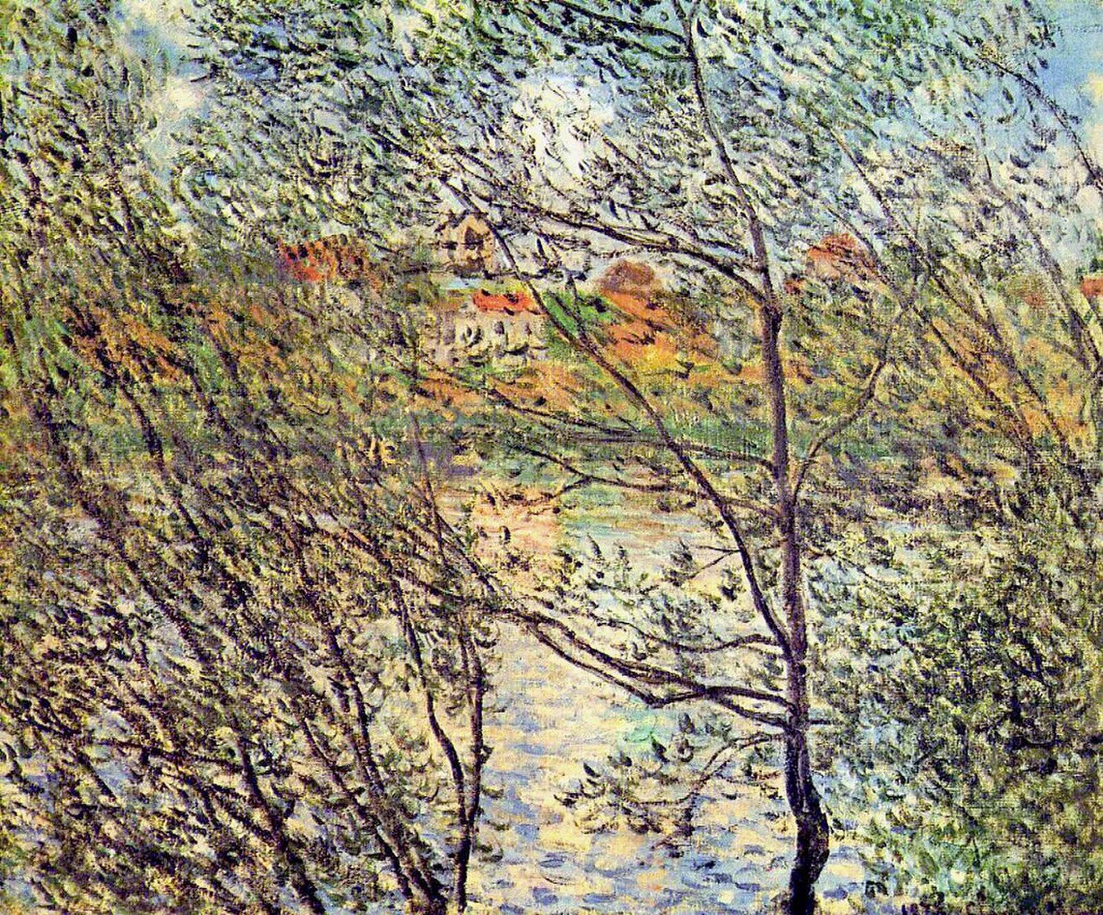 Isle Grande Jatte or Springtime through the Branches