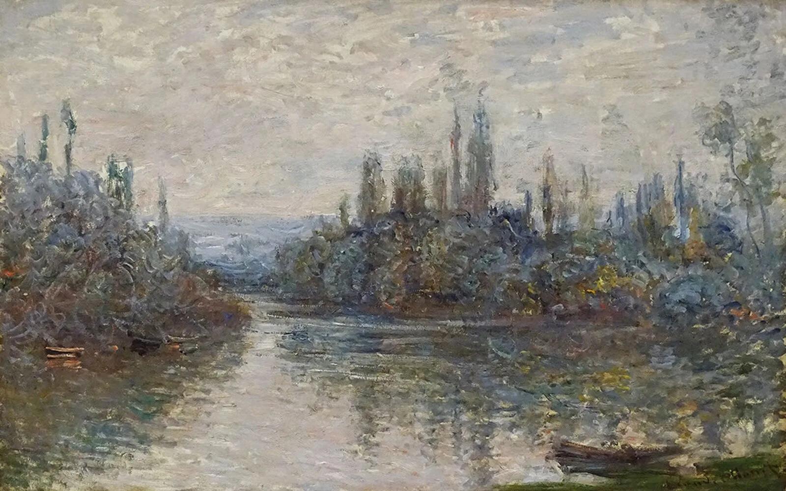 An arm of the Seine near Vetheuil