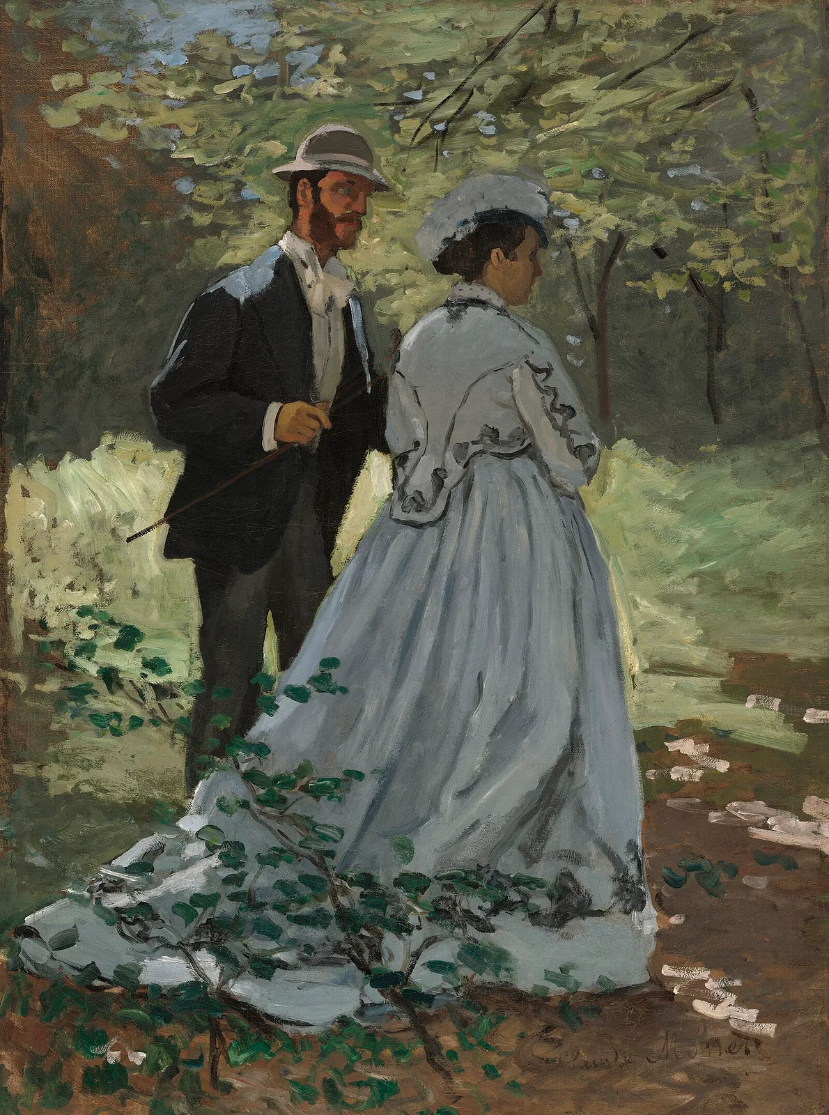 The Strollers (study for Luncheon on the Grass)