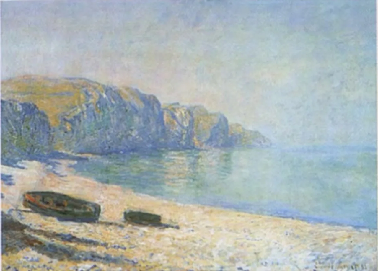 Boats on the Beach at Pourville, Low Tide