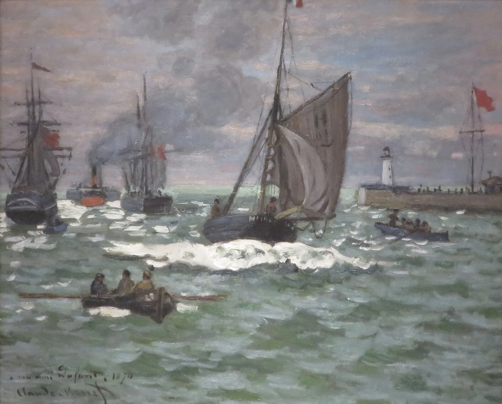 L'Entrée du port de Le Havre