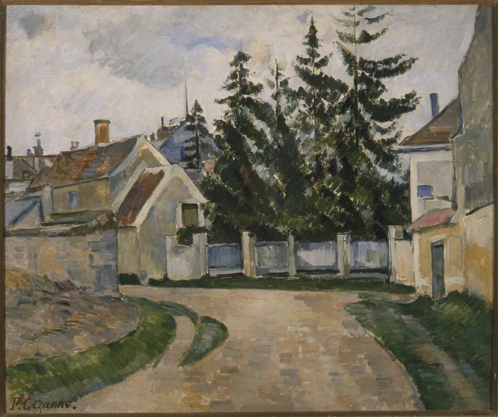Houses and Fir Trees