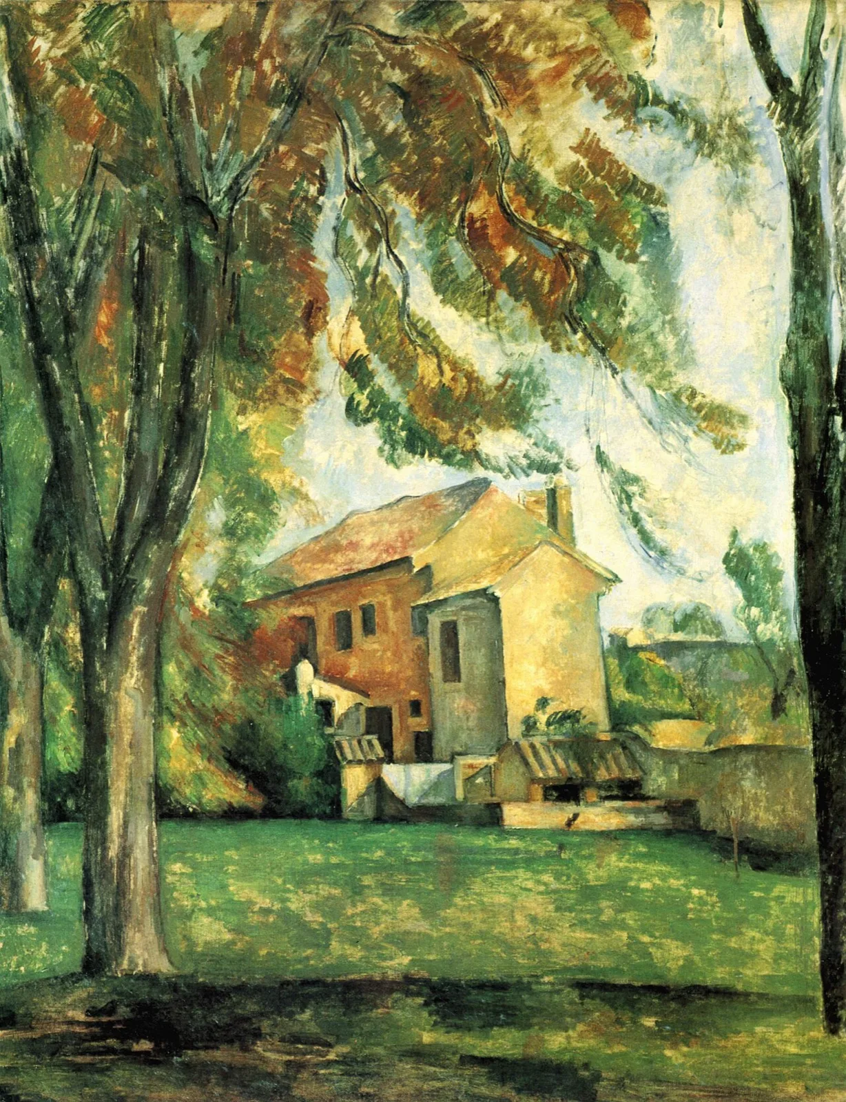 Farmhouse and Chestnut Trees at Jas de Bouffan