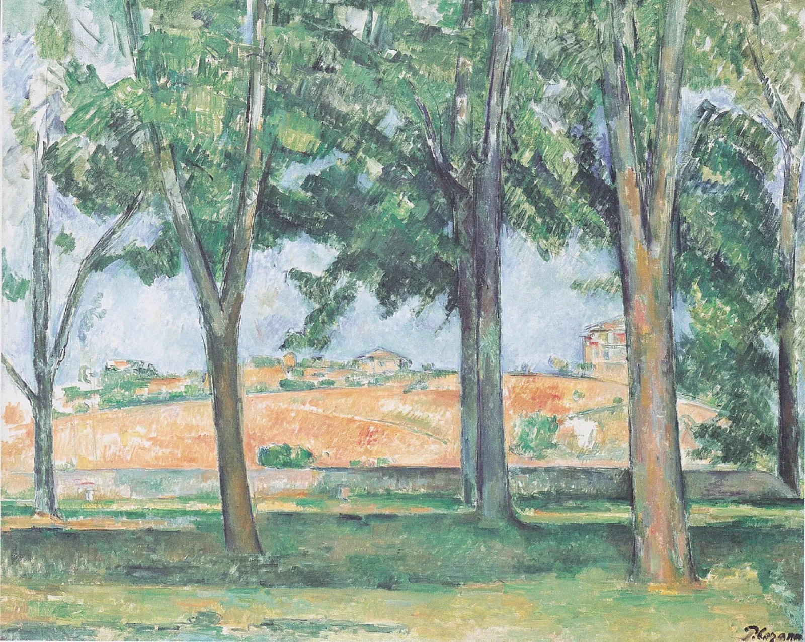 Horse-chestnut trees at Jas de Bouffan)
