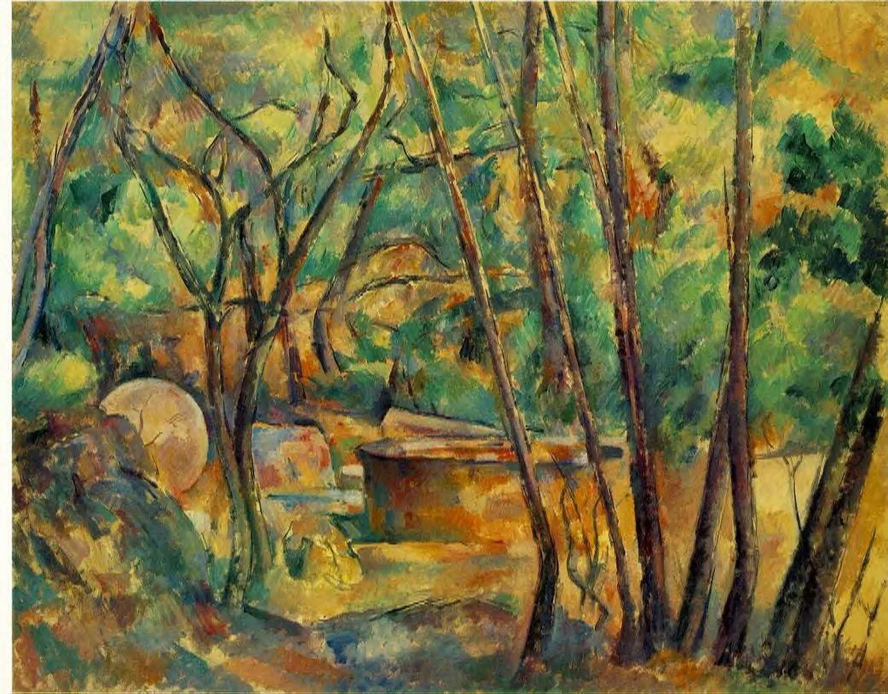 Millstone and Cistern under Trees (La Meule et citerne en sous-bois)