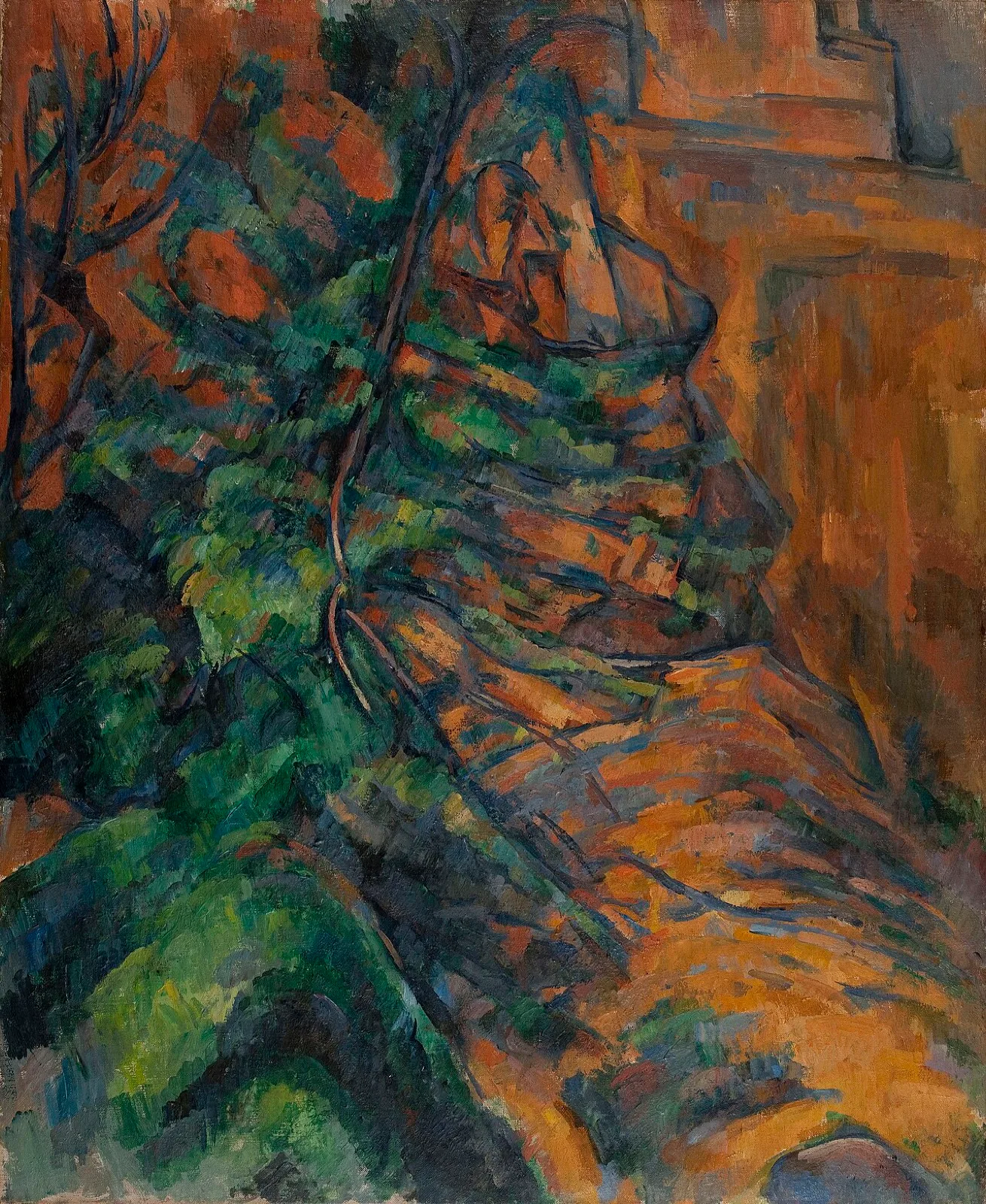 Rochers et branches à Bibémus