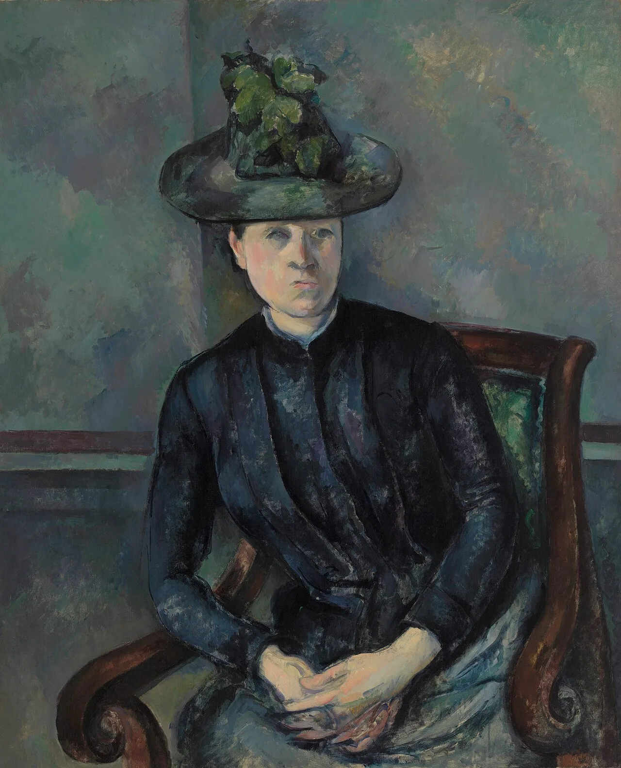 Madame Cézanne with Green Hat (Madame Cézanne au chapeau vert)