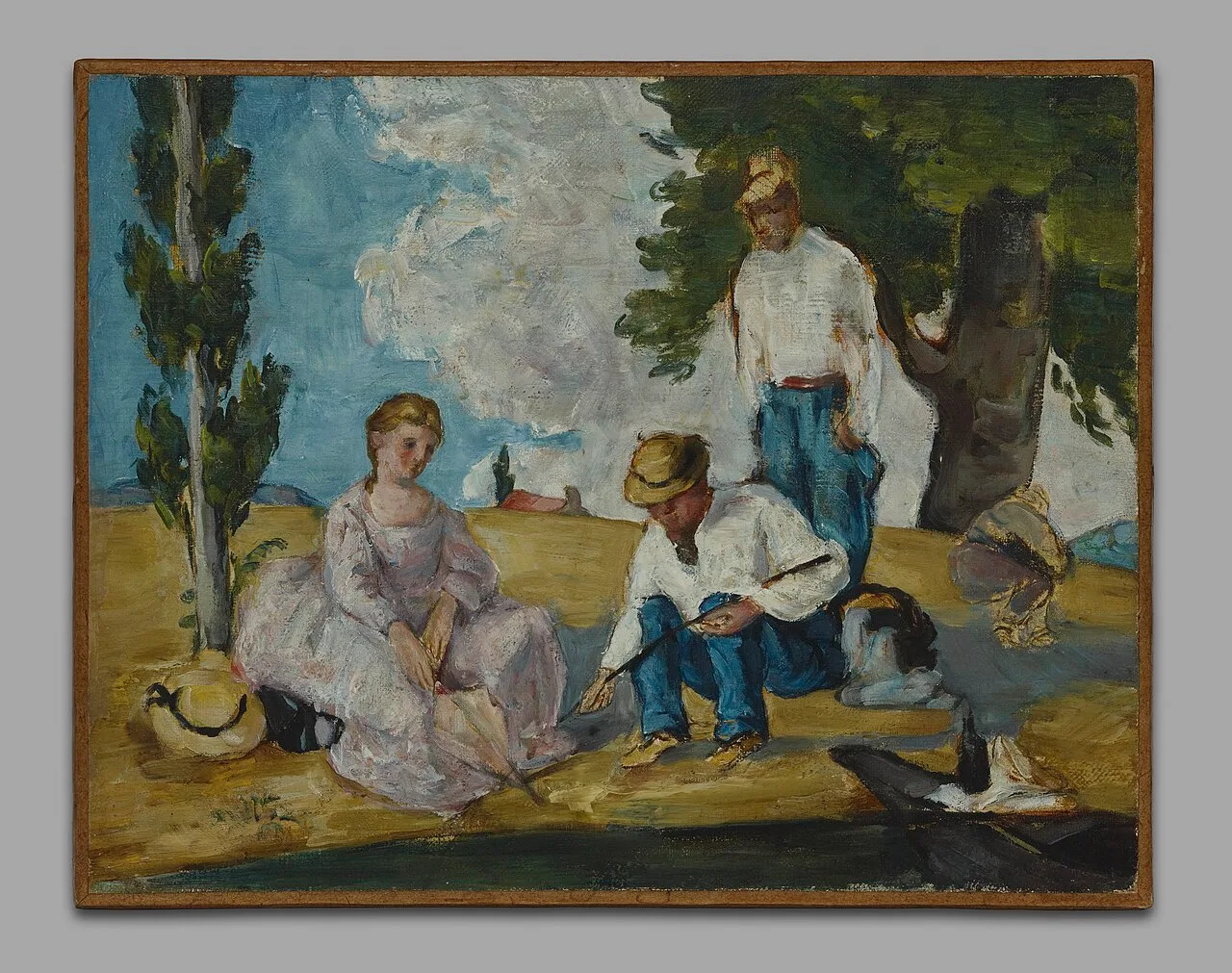 Picnic on a Riverbank