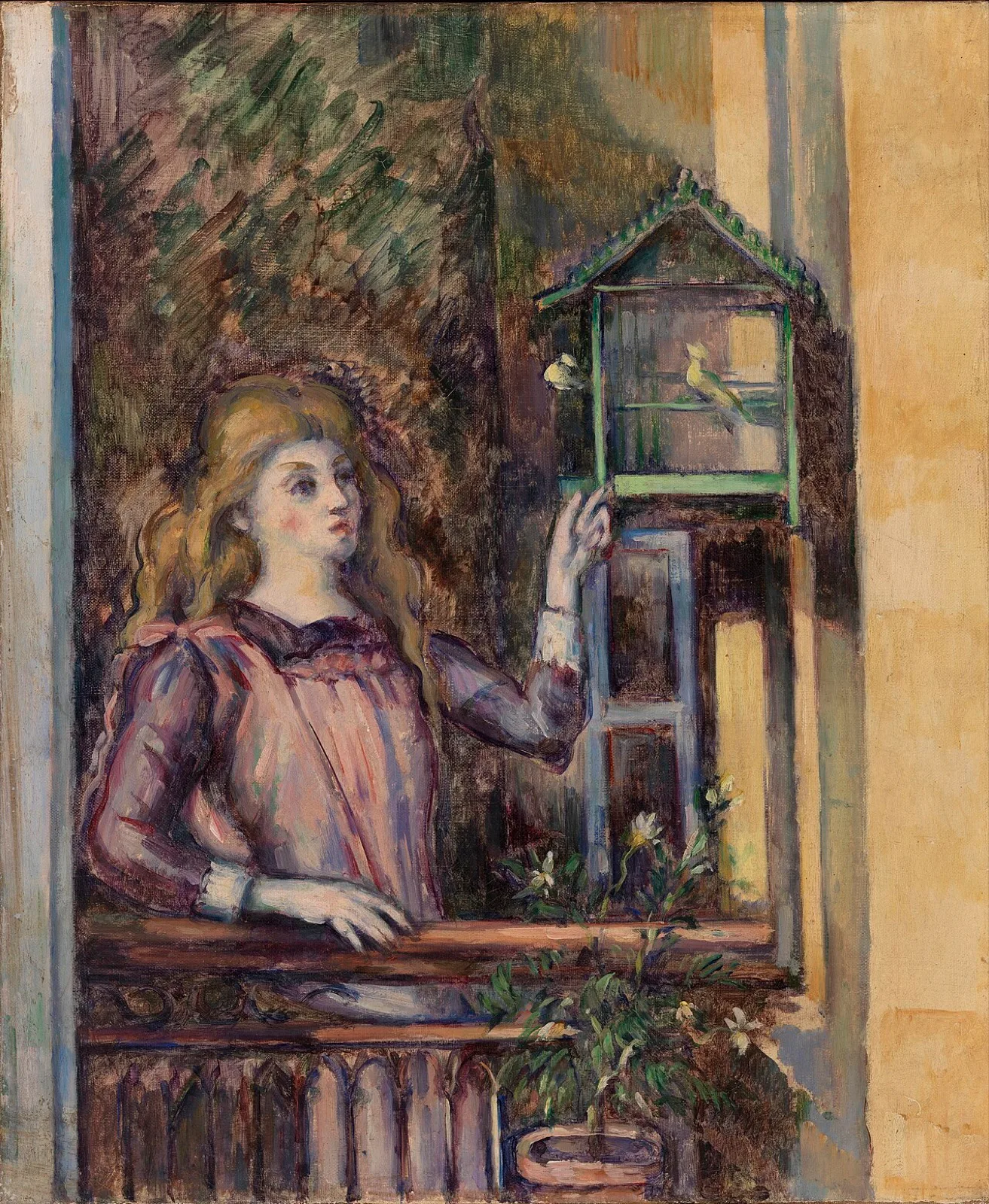 Girl with Birdcage (Jeune fille à la volière)