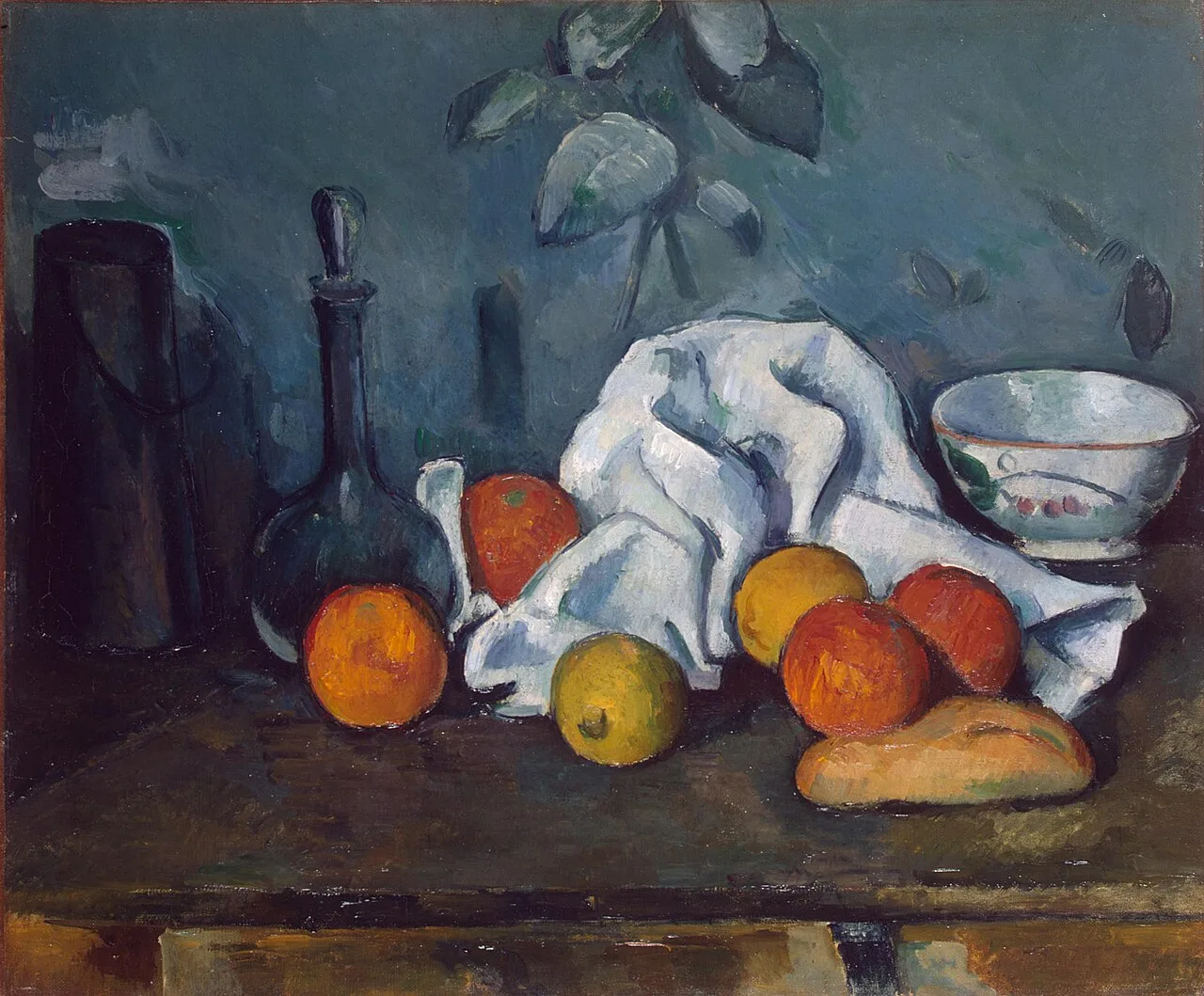 Boîte à lait, carafe et bol