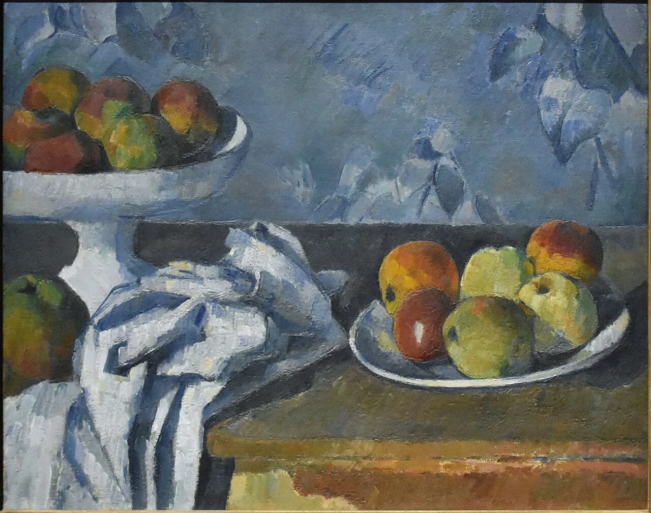 Compotier, assiette et pommes (Still Life with Apples in a Bowl)