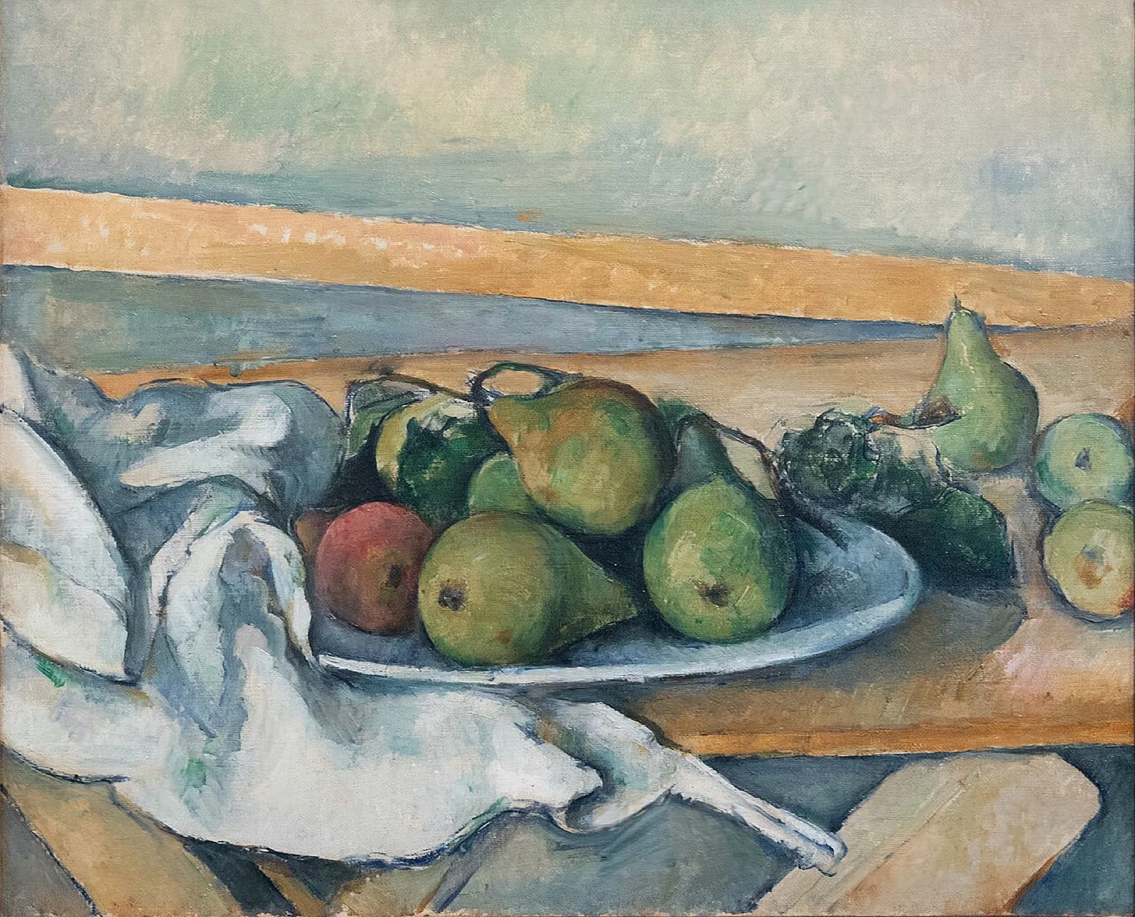 Still life with pears