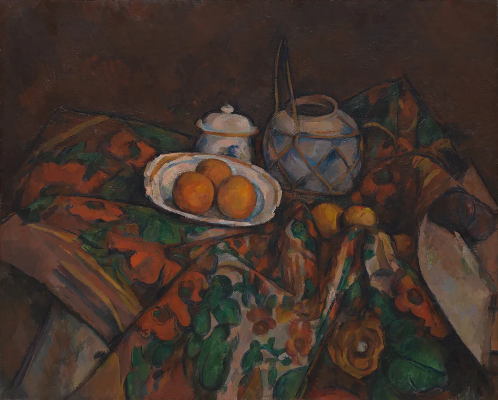 Still Life with Ginger Jar, Sugar Bowl, and Oranges