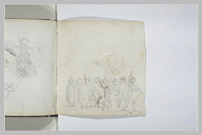 Scène avec de nombreux personnages
