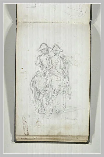 Deux militaires à cheval