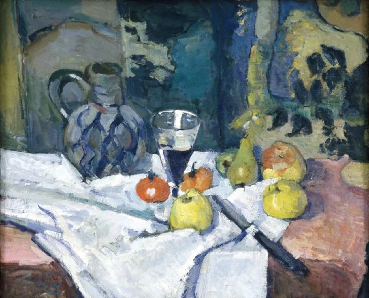 Nature morte au pot de grès
