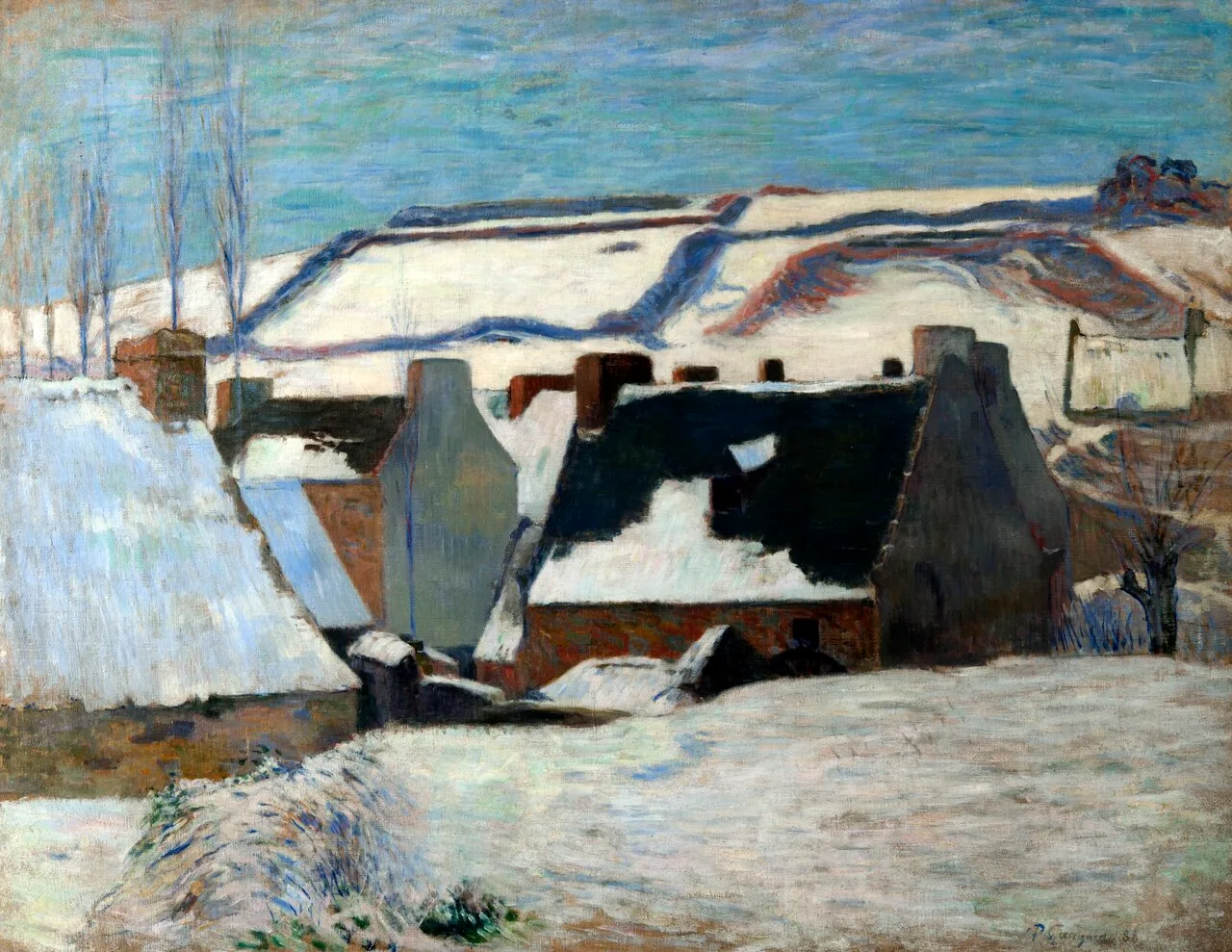 Pont-Aven sous la neige