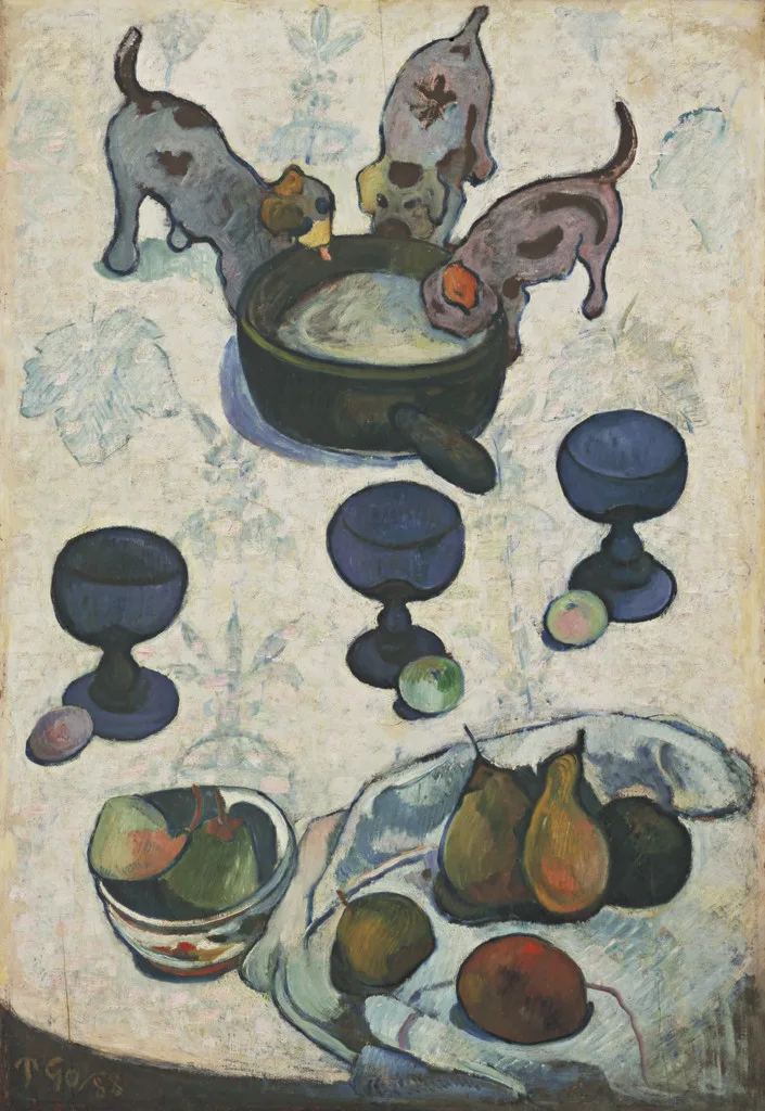 Still Life with Three Puppies