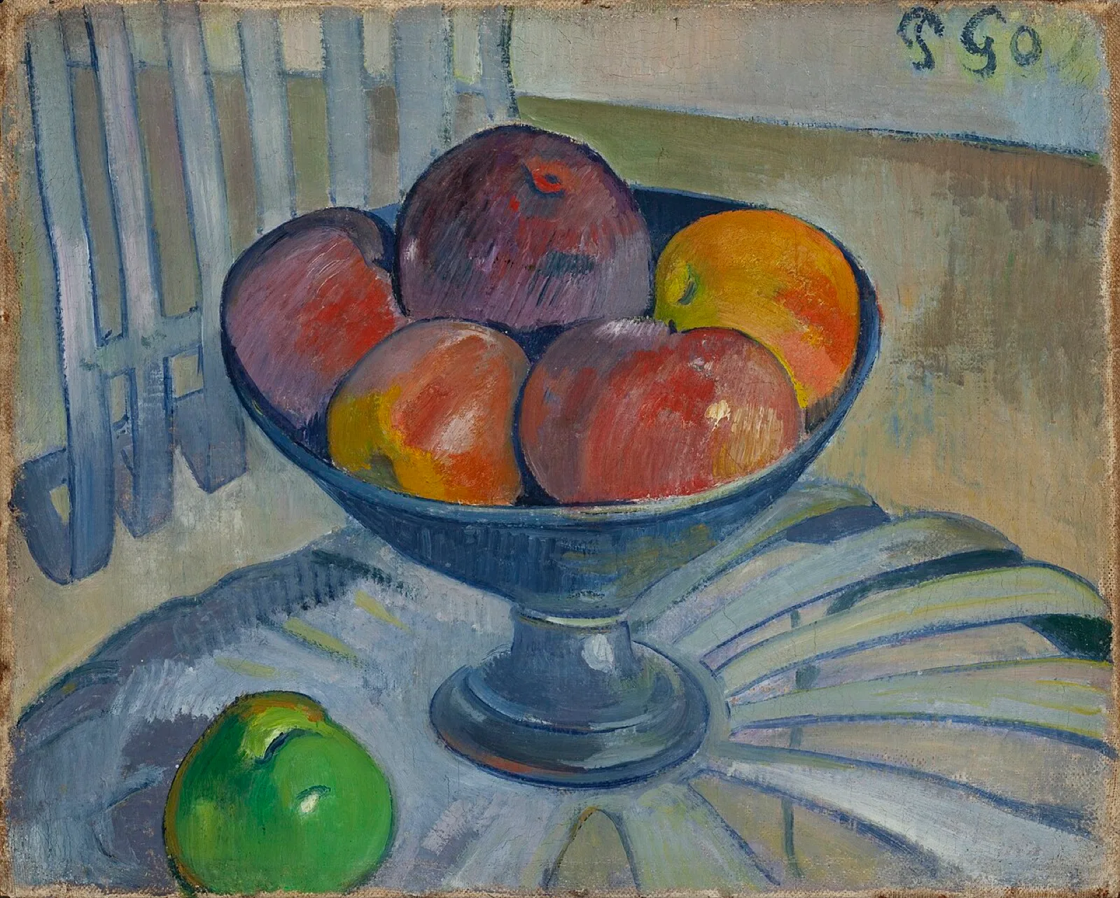 Fruit Dish on a Garden Chair