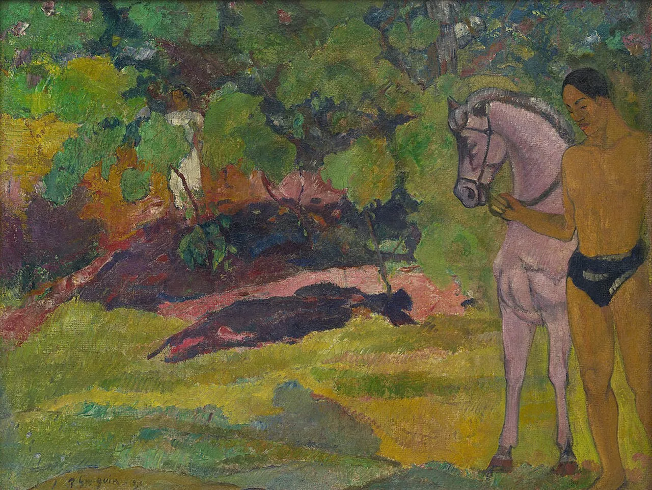 In the Vanilla Grove, Man and Horse