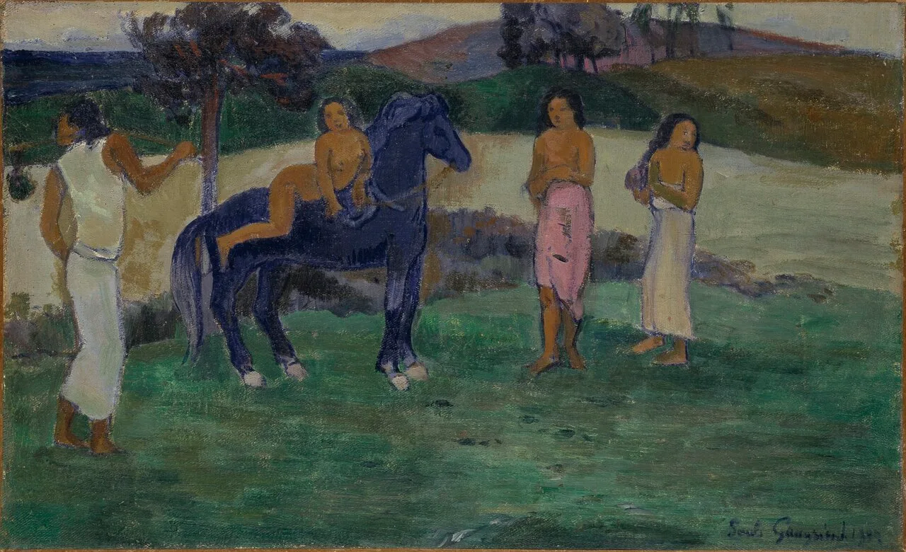 Composition with Figures and a Horse
