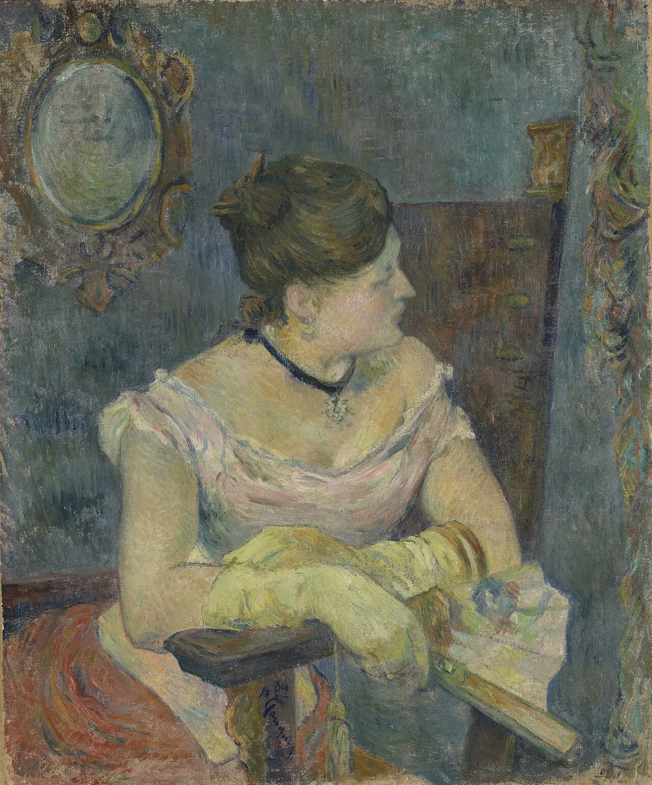 Madame Mette Gauguin in Evening Dress