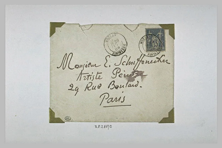 Adresse sur une enveloppe timbrée (No. 2)