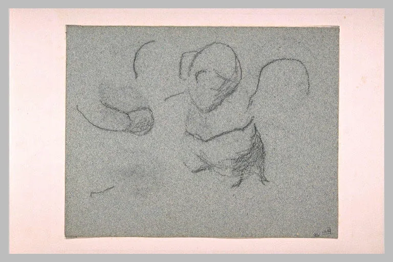 Croquis de têtes de femme et d'une poule