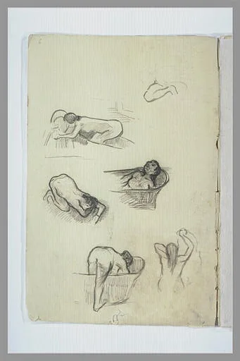 Etudes de femmes à leur toilette