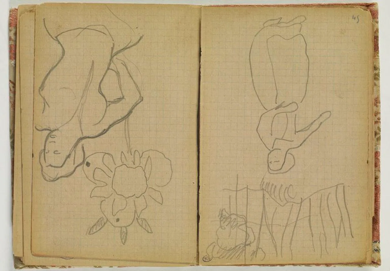 Figure féminine, et fleur