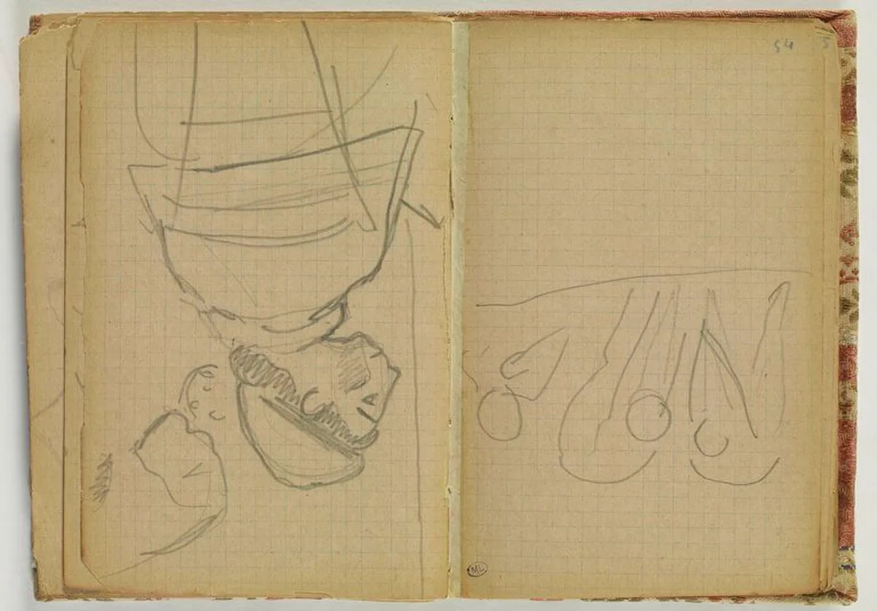 Croquis de figures penchées en avant