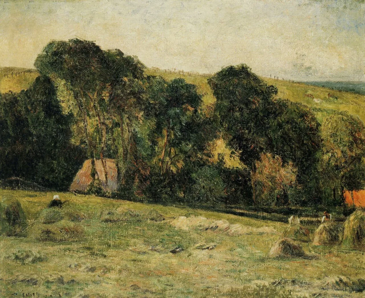 Haymaking near Dieppe